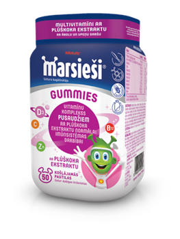 Marsieši® Gummies ar plūškoka ekstraktu